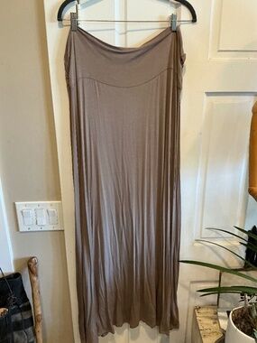 Bobeau long maxi skirt in plus size 3X